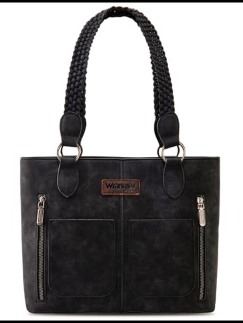 Wrangler Distressed Tote Bag Women Western Purse Multi Pockets Handbag Shoulder